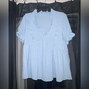 Blue blouse, Fits size 3-4.